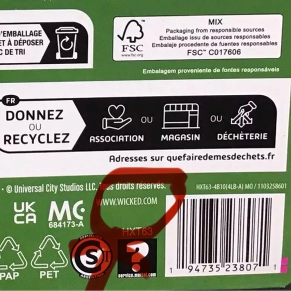 Mattel Wicked Movie Glinda Fashion Doll and Parts RARE URL MISPRINT - Picture 2 of 5